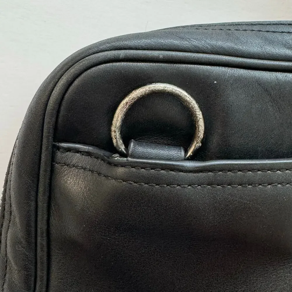 Coach Metropolitan Slim Briefcase Leather Bag Business Travel Black 71732